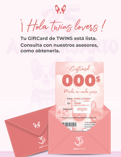 Tarjeta de regalo TwinsVzla